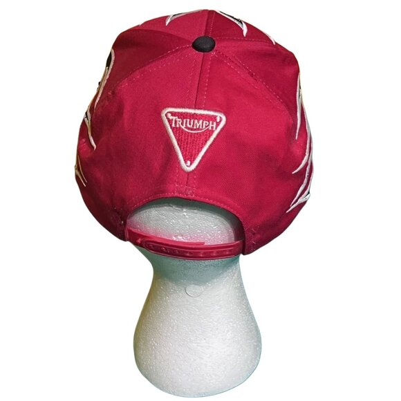 Vintage Embroidered Flames Triumph Motorcycles Adult Hat cap Adjustable - Picture 3 of 7